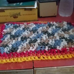 Multicolor Crocheted Placemat